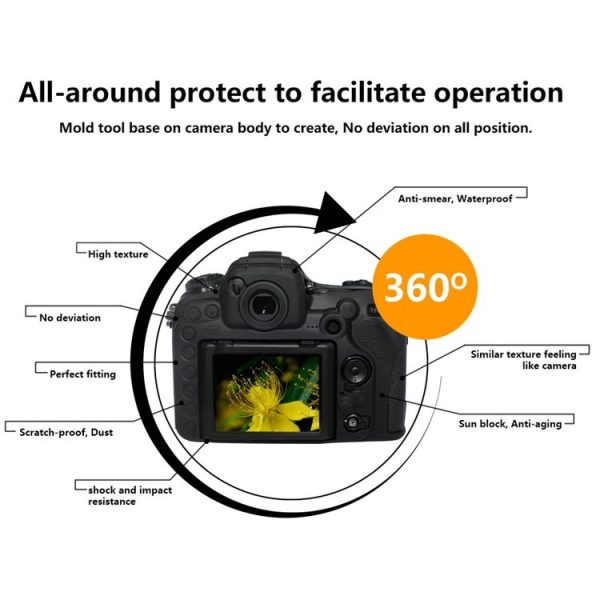Pixel P001 For Nikon D500 Camera Silicone Protector Case (Desert Camouflage) - Image 5