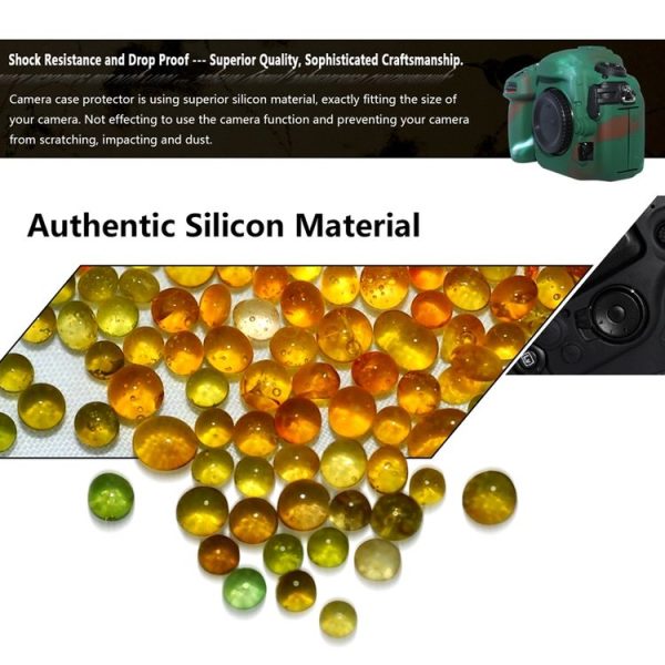 Pixel P001 For Nikon D500 Camera Silicone Protector Case (Desert Camouflage) - Image 6