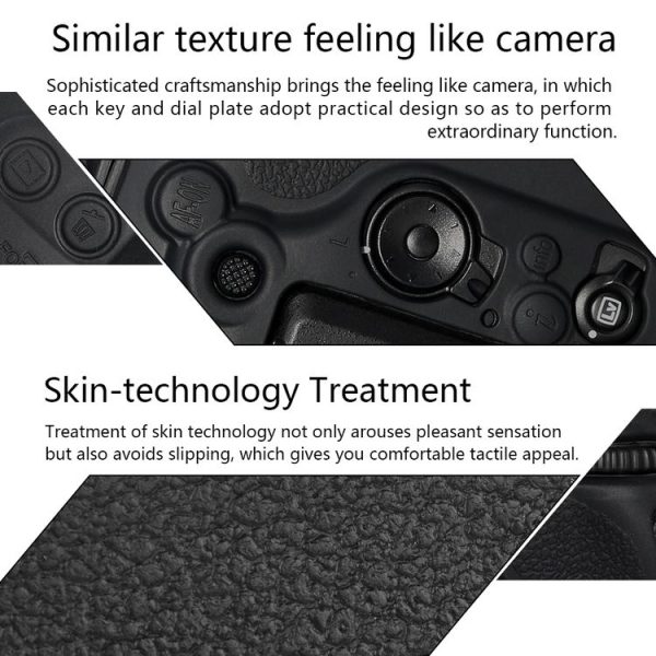 Pixel P001 For Nikon D500 Camera Silicone Protector Case (Desert Camouflage) - Image 8