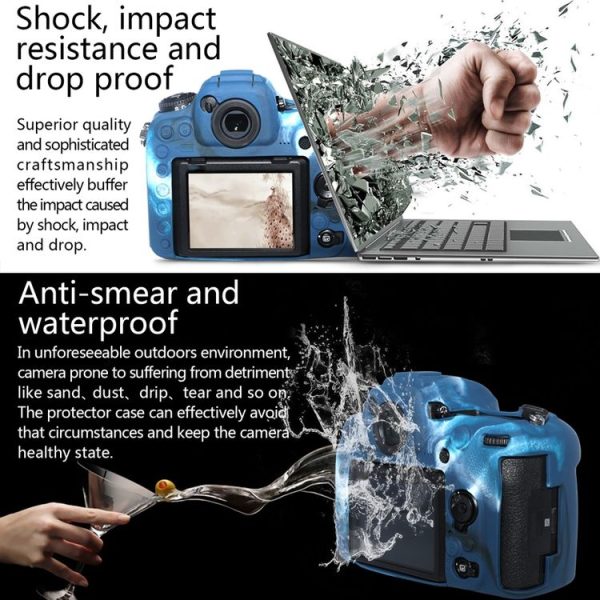 Pixel P001 For Nikon D500 Camera Silicone Protector Case (Desert Camouflage) - Image 9