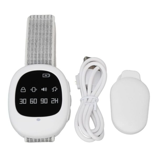 Wireless Timing Bedwetting Alarm Potty Training Watch For Elderly and Kids (White) - Image 2