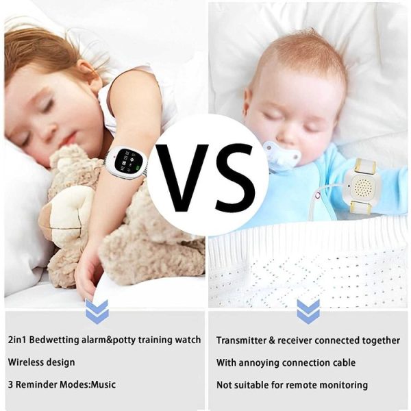 Wireless Timing Bedwetting Alarm Potty Training Watch For Elderly and Kids (White) - Image 7