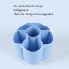 Office Desk Simple Large Capacity Pen Holder Cosmetics Storage Box, Style: Rotatable (Color Random Delivery) - Image 3