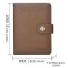 Dibaoleiou Buckle PU Leather ID Card Storage Bag Multifunctional Passport Case (Blue) - Image 4