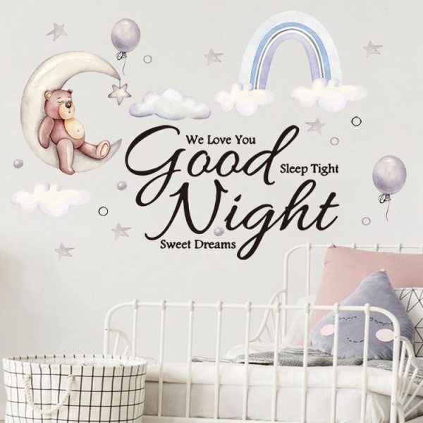 2pcs / set 25x70cm Cartoon Wall Stickers Kids Room Background Decoration Stickers (ZSZ2851-W)