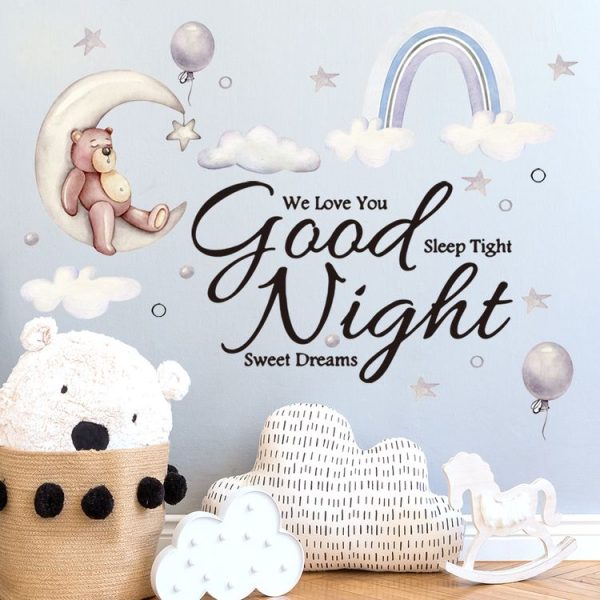 2pcs / set 25x70cm Cartoon Wall Stickers Kids Room Background Decoration Stickers (ZSZ2851-W) - Image 5