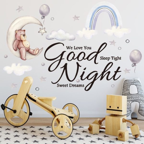 2pcs / set 25x70cm Cartoon Wall Stickers Kids Room Background Decoration Stickers (ZSZ2851-W) - Image 6