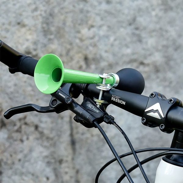 2pcs 7 inch Metal Plating Bicycle Air Horn Bicycle Accessories, Color: Black - Image 7