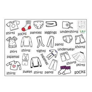 40x60cm Wardrobe Clothing Identifies Wall Stickers