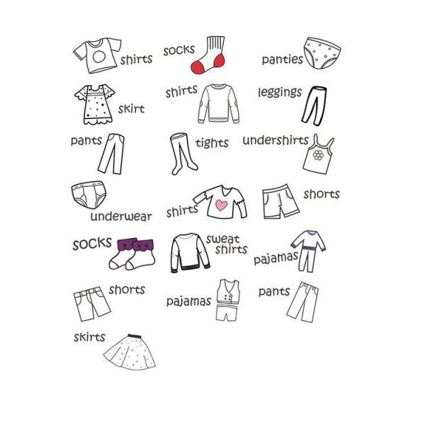 40x60cm Wardrobe Clothing Identifies Wall Stickers - Image 2
