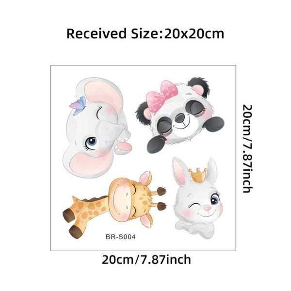 5sheets Cartoon Animal Switch Sticker Children Room Decoration (As Show) - Image 2