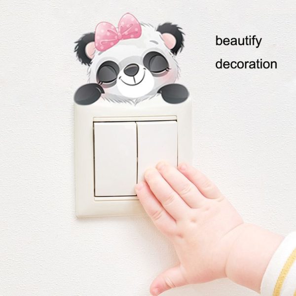 5sheets Cartoon Animal Switch Sticker Children Room Decoration (As Show) - Image 4