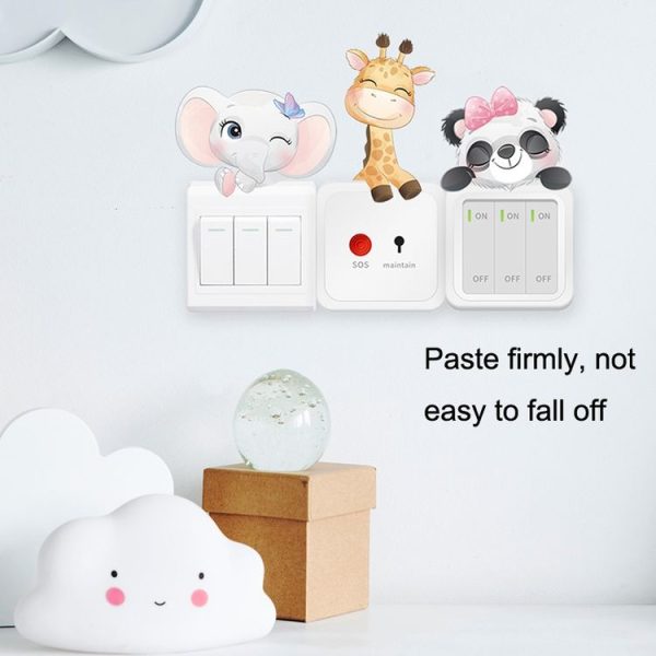 5sheets Cartoon Animal Switch Sticker Children Room Decoration (As Show) - Image 6