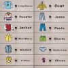 28x28cm Clothing Classification Logo Label Storage Box Cabinet Stickers (FG014) - Image 2