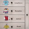28x28cm Clothing Classification Logo Label Storage Box Cabinet Stickers (FG014) - Image 5