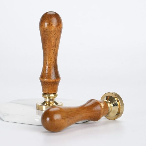 Christmas Series Fire Lacquer Seal Wood Grain Handle+Brass Seal Head (SD-37) - Image 4