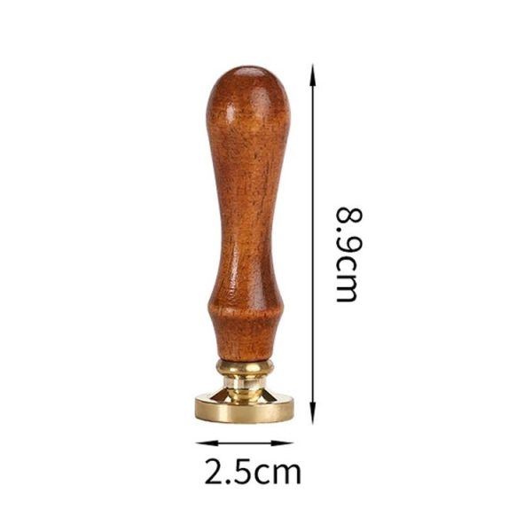 Christmas Series Fire Lacquer Seal Wood Grain Handle+Brass Seal Head (SD-37) - Image 6