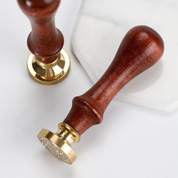 English Letters Series Fire Lacquer Seal Toxca Handle+Brass Seal Head (YW-13 Merry Chrstmas) - Image 4