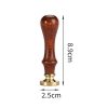 English Letters Series Fire Lacquer Seal Toxca Handle+Brass Seal Head (YW-13 Merry Chrstmas) - Image 6