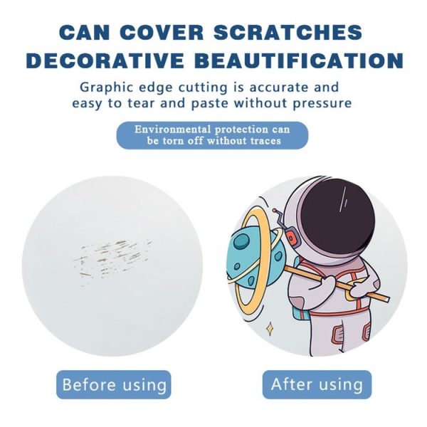 Luminous Astronaut Stars Moon Switch Stickers Children Room Luminous Decorative Wall Stickers, Color: Blue - Image 4