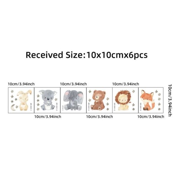 Cartoon Animal Switch Sticker Children Room Decoration (BR-S001) - Image 3