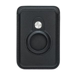 Airtag Positioner Fiber Card Clip Anti-Theft Card Tracker Protection Cover, Size: Magnetic (Black)