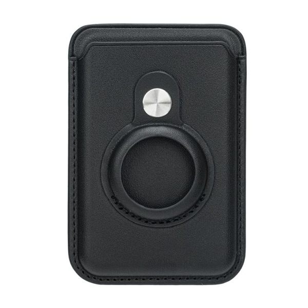 Airtag Positioner Fiber Card Clip Anti-Theft Card Tracker Protection Cover, Size: Magnetic (Black)
