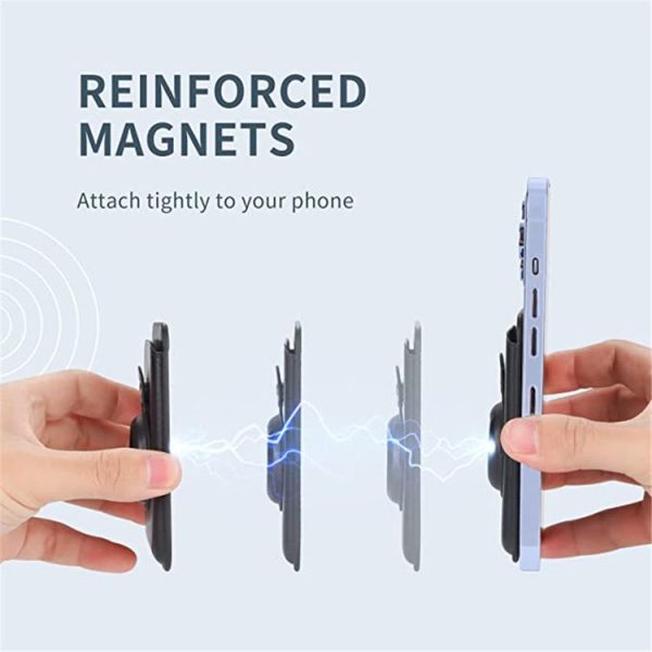 Airtag Positioner Fiber Card Clip Anti-Theft Card Tracker Protection Cover, Size: Magnetic (Black) - Image 3