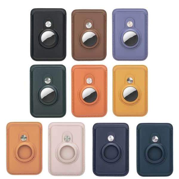 Airtag Positioner Fiber Card Clip Anti-Theft Card Tracker Protection Cover, Size: Magnetic (Black) - Image 4