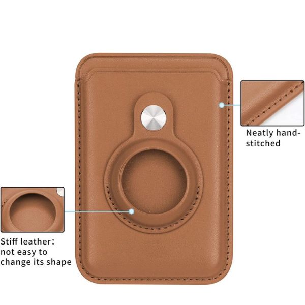 Airtag Positioner Fiber Card Clip Anti-Theft Card Tracker Protection Cover, Size: Magnetic (Black) - Image 6