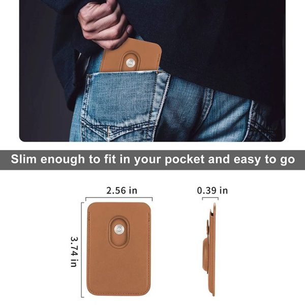 Airtag Positioner Fiber Card Clip Anti-Theft Card Tracker Protection Cover, Size: Magnetic (Black) - Image 9