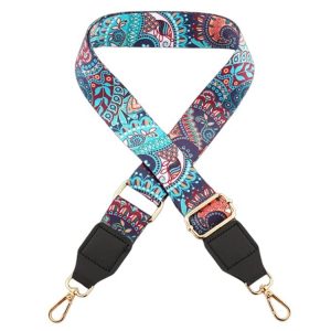 DIY Women Bag Replaced Strap Bag Ethnic Wind Wide Shoulder Strap, Style: Light Gold Buckle (J4-P1)