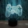 3D Game Handle Three-dimensional Colorful LED Lights, Style: Touch Black Base - Image 2