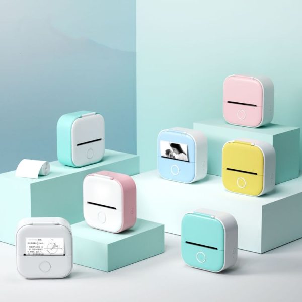 Phomemo T02 Standard Error Mini Pocket Small Portable Bluetooth Phone Photo Label Thermal Printer (White Green) - Image 2