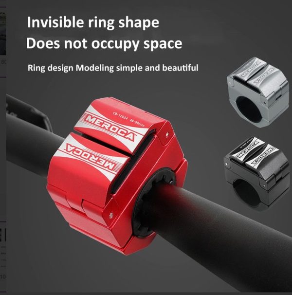 Ring Shape Bicycle Aluminum Alloy Mobile Phone Holder Motorcycle Navigation Bracket (Red) - Image 9
