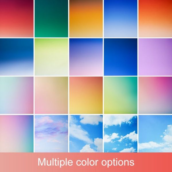 106x144cm Gradient Background Paper Photography Portrait Photo Props (Green Lotus) - Image 2