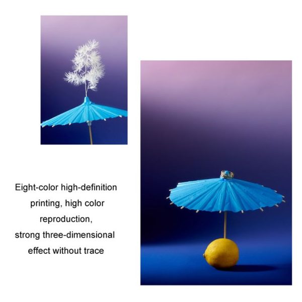 106x144cm Gradient Background Paper Photography Portrait Photo Props (Green Lotus) - Image 5