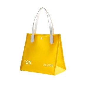 PVC Travel Cosmetic Bag Waterproof Toiletry Bag Hand Bag (Yellow)