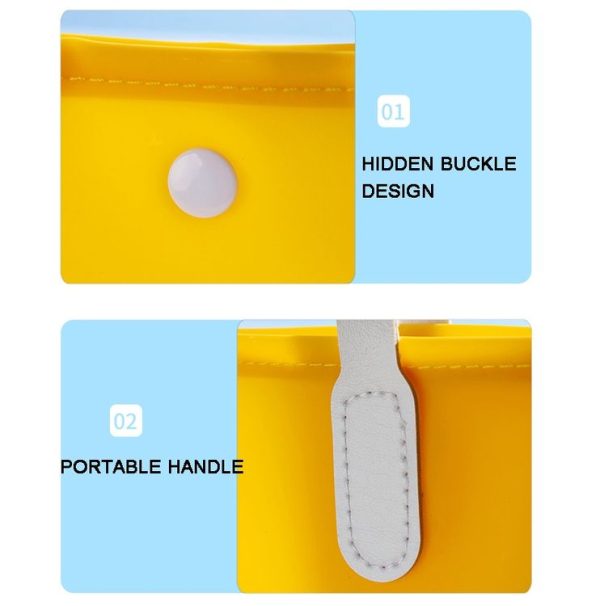 PVC Travel Cosmetic Bag Waterproof Toiletry Bag Hand Bag (Yellow) - Image 7