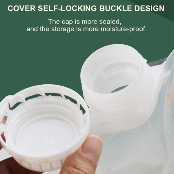 5pcs Portable Food Packaging Bag Grain Sealed Bag Fresh-keeping Storage Bag, Capacity: 500g - Image 4