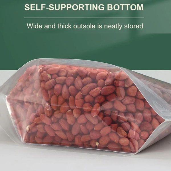5pcs Portable Food Packaging Bag Grain Sealed Bag Fresh-keeping Storage Bag, Capacity: 500g - Image 7