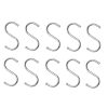 10pcs Large Multifunctional Stainless Steel Hooks Metal S-Shaped Hook