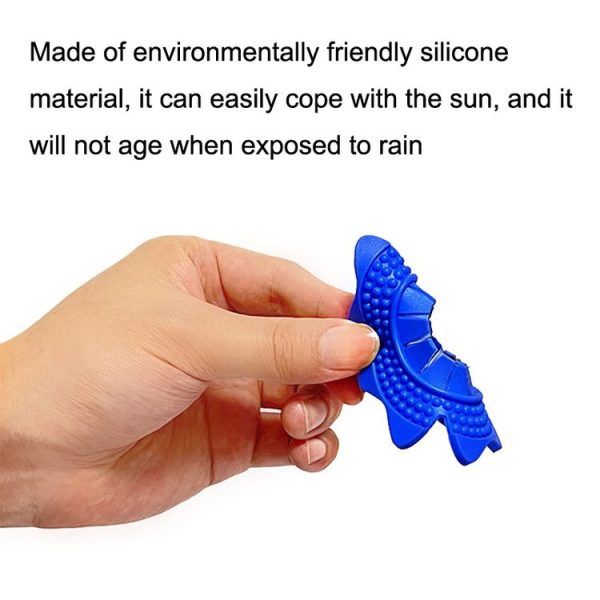 4sets Car Universal Wiper Hole Protective Cover PVC Dustproof Snowproof Wiper Pad (Blue Small Hole) - Image 4
