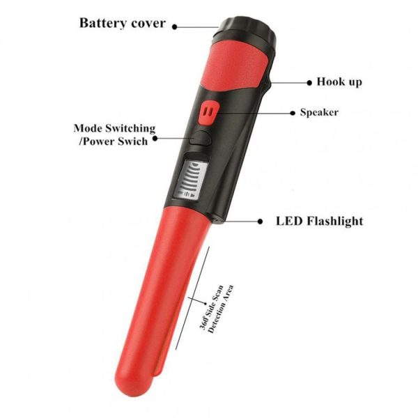 Handheld Metal Detector LCD Display Gold Treasure Hunter with Flashlight (Green) - Image 5