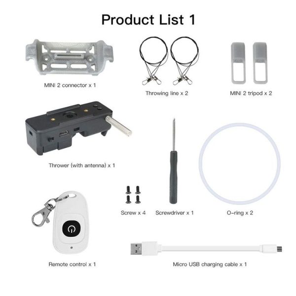 DJI Mini 2 Drone RCSTQ Transport Thrower Drop Device - Image 2