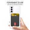 AhaStyle PT133 Adhesive Model Mobile Phone Silicone Card Case (Black) - Image 5