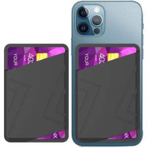 AhaStyle PT133-C Silicone Adhesive Card Case (Black)