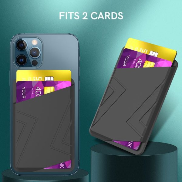 AhaStyle PT133-C Silicone Adhesive Card Case (Black) - Image 6