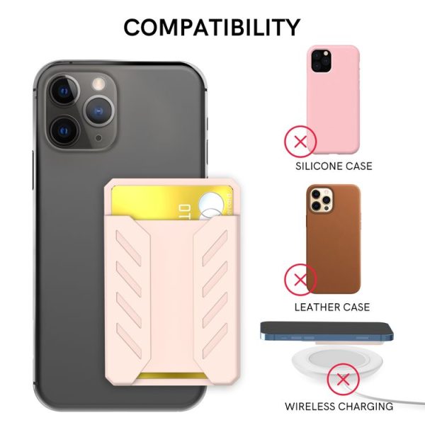 AhaStyle PT133-A-S Mobile Phone Adhesive Silicone Card Case (Gray) - Image 2