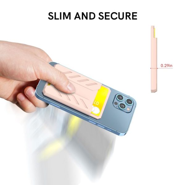 AhaStyle PT133-A-S Mobile Phone Adhesive Silicone Card Case (Gray) - Image 4